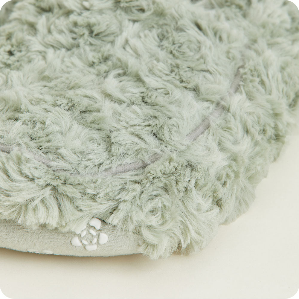 Curly Sage Green Slippers Warmies - Image 3
