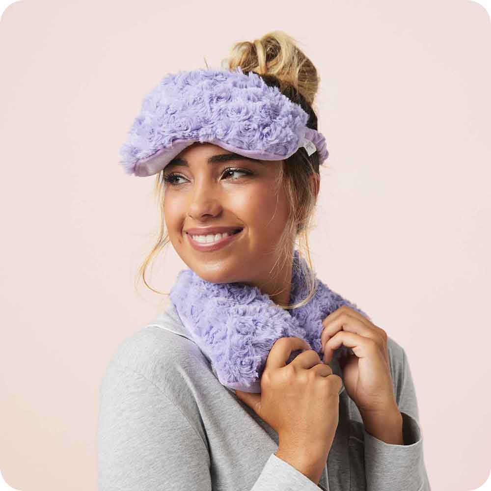 Alternative view of Curly Purple Eye Mask Warmies